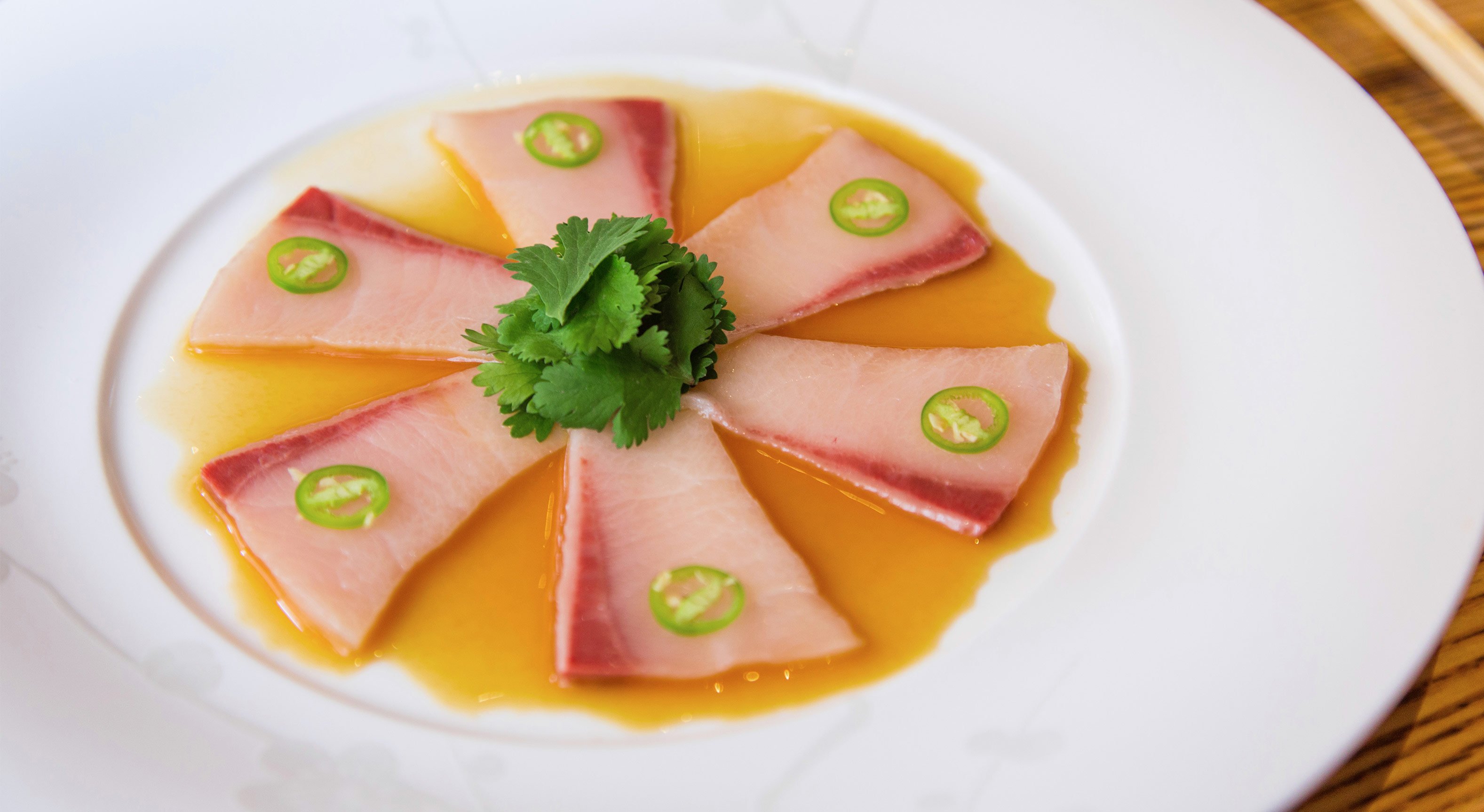 Yellowtail Sashimi Signature Dish